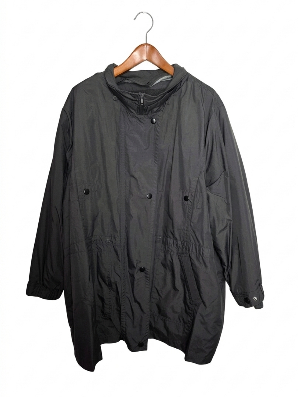 Vintage Hunters Run Woman's Plus Size Raincoat with Removeable Lining